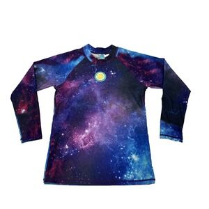 Girls size 13/14 long sleeve Rash Guard Kids,‎ purple ,NWT ,SPF 50, celestial